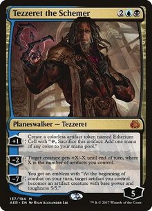 Image for Tezzeret the Schemer (137) (Aether Revolt) - Magic: The Gathering