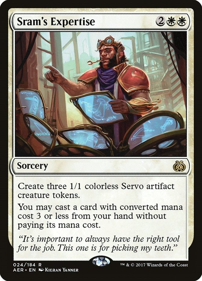 Image for Sram's Expertise (24) (Aether Revolt) - Magic: The Gathering
