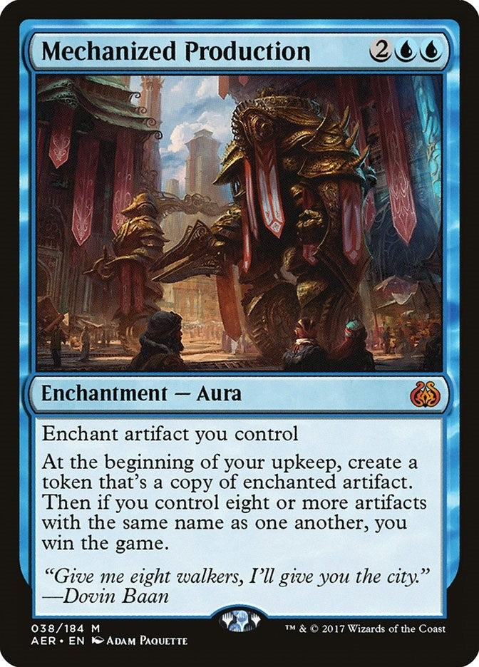 Image for Mechanized Production (38) (Aether Revolt) - Magic: The Gathering