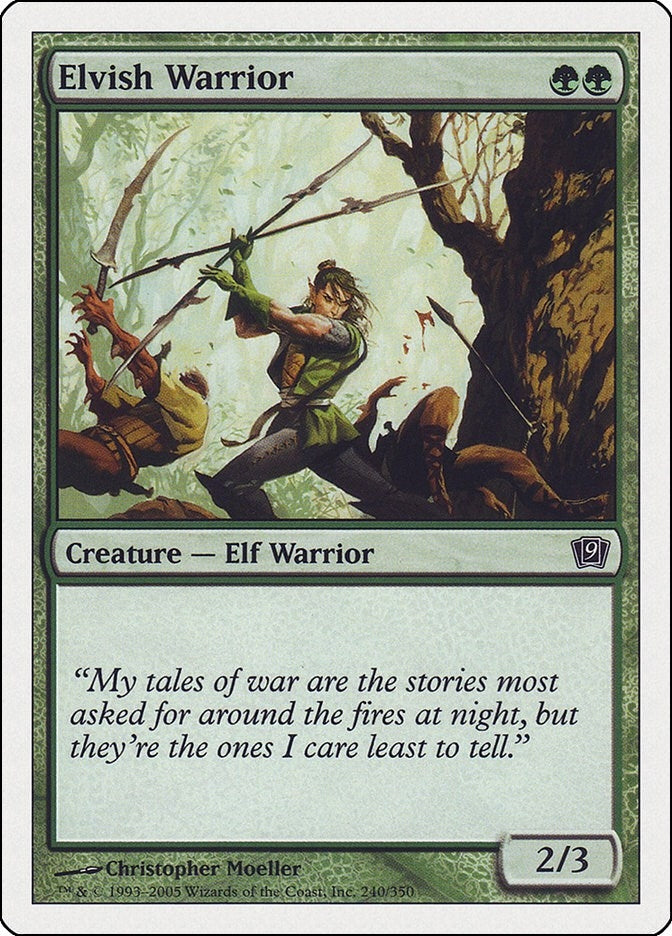 Image for Elvish Warrior (240) (9th Edition) - Magic: The Gathering