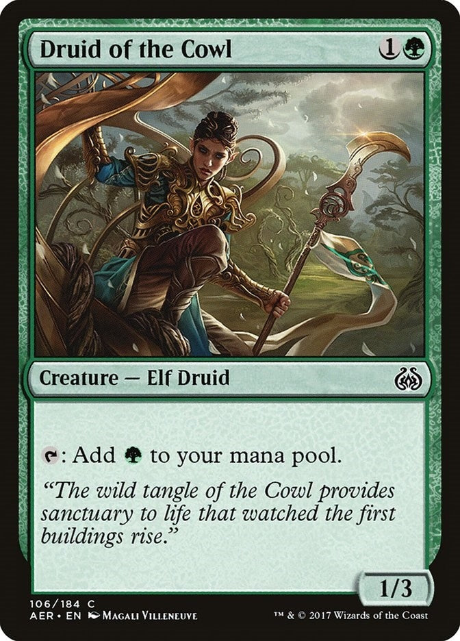 Image for Druid of the Cowl (106) (Aether Revolt) - Magic: The Gathering