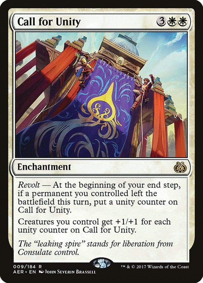 Image for Call for Unity (9) (Aether Revolt) - Magic: The Gathering