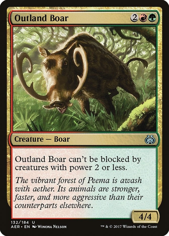 Image for Outland Boar (132) (Aether Revolt) - Magic: The Gathering