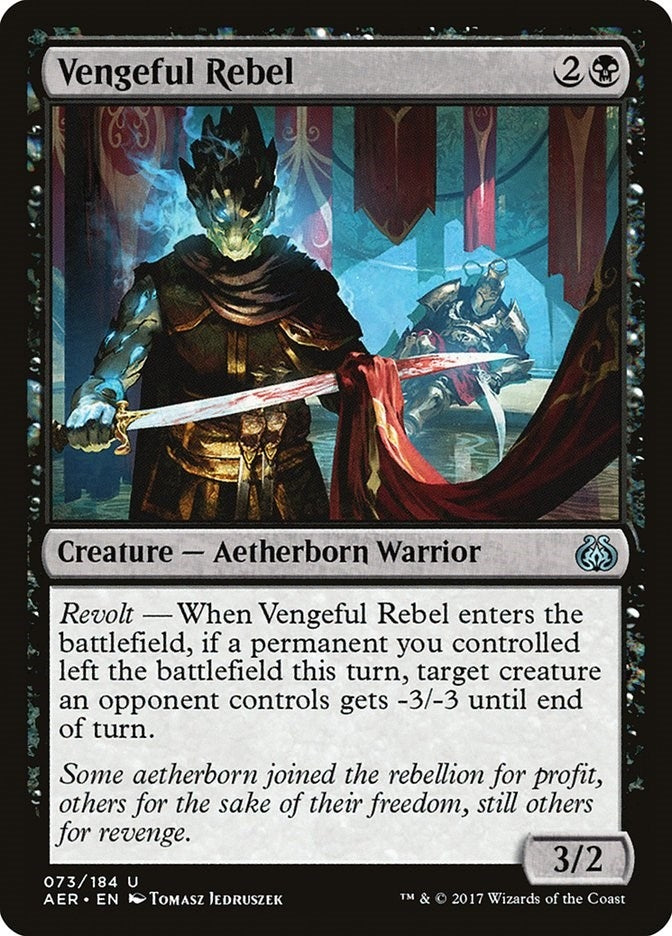 Image for Vengeful Rebel (73) (Aether Revolt) - Magic: The Gathering
