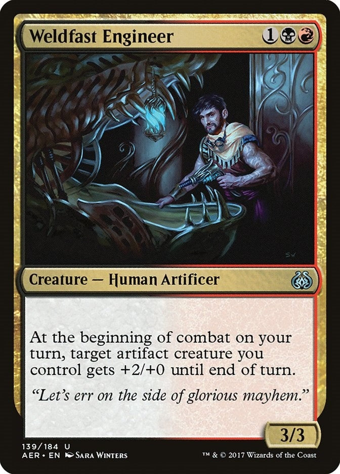 Image for Weldfast Engineer (139) (Aether Revolt) - Magic: The Gathering