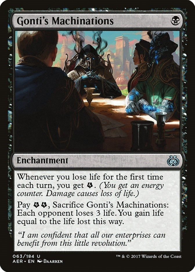 Image for Gonti's Machinations (63) (Aether Revolt) - Magic: The Gathering