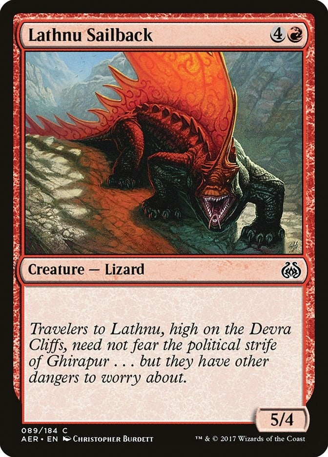 Image for Lathnu Sailback (89) (Aether Revolt) - Magic: The Gathering