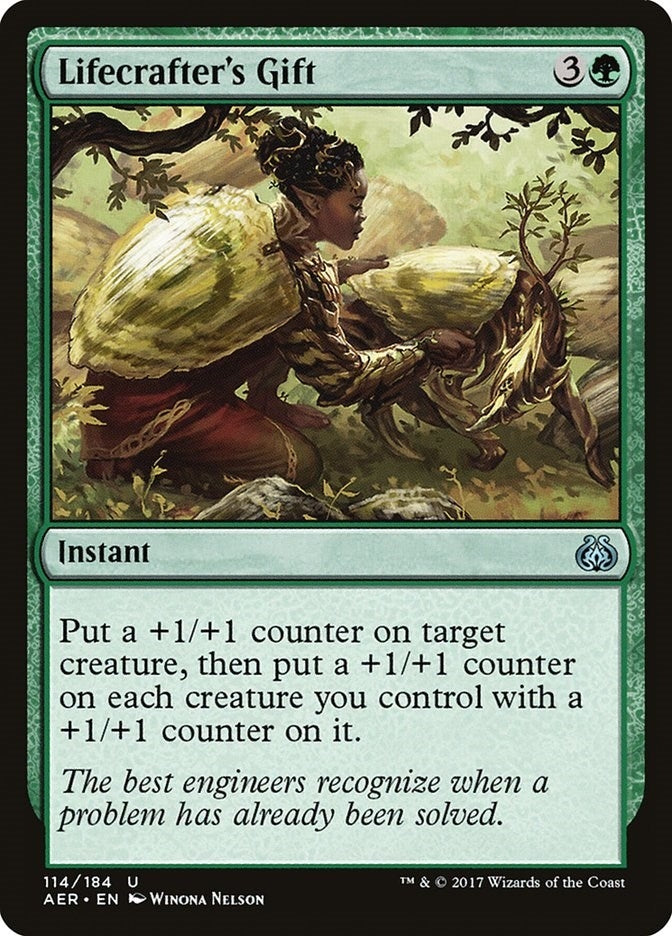Image for Lifecrafter's Gift (114) (Aether Revolt) - Magic: The Gathering
