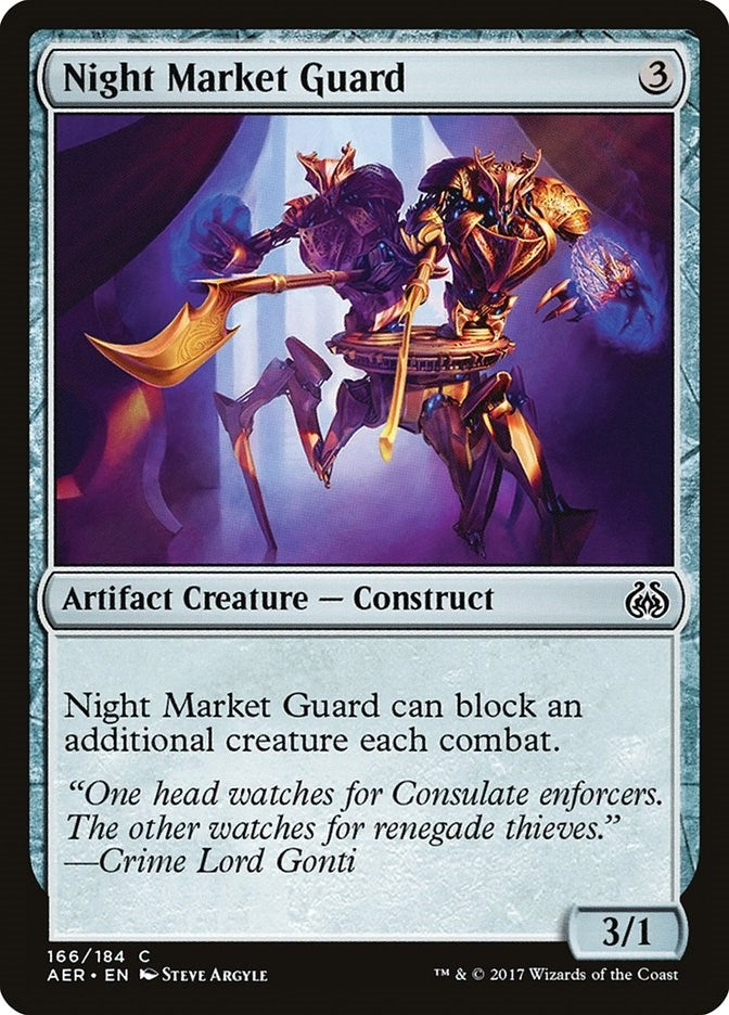 Image for Night Market Guard (166) (Aether Revolt) - Magic: The Gathering