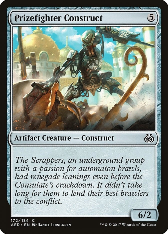 Image for Prizefighter Construct (172) (Aether Revolt) - Magic: The Gathering