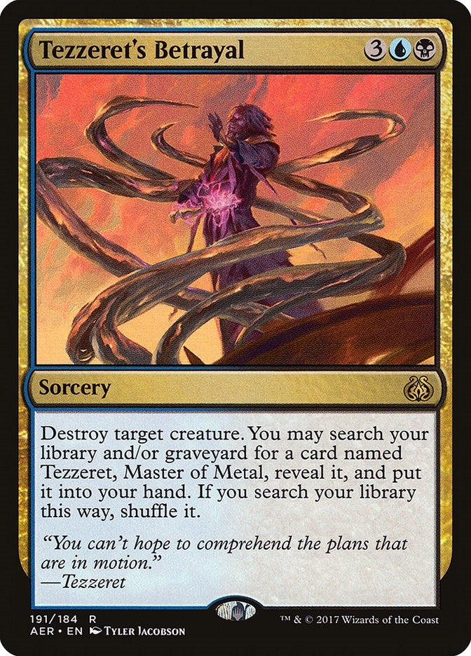Image for Tezzeret's Betrayal (191) (Aether Revolt) - Magic: The Gathering