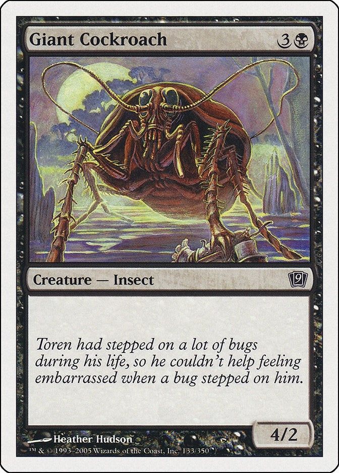 Image for Giant Cockroach (133) (9th Edition) - Magic: The Gathering