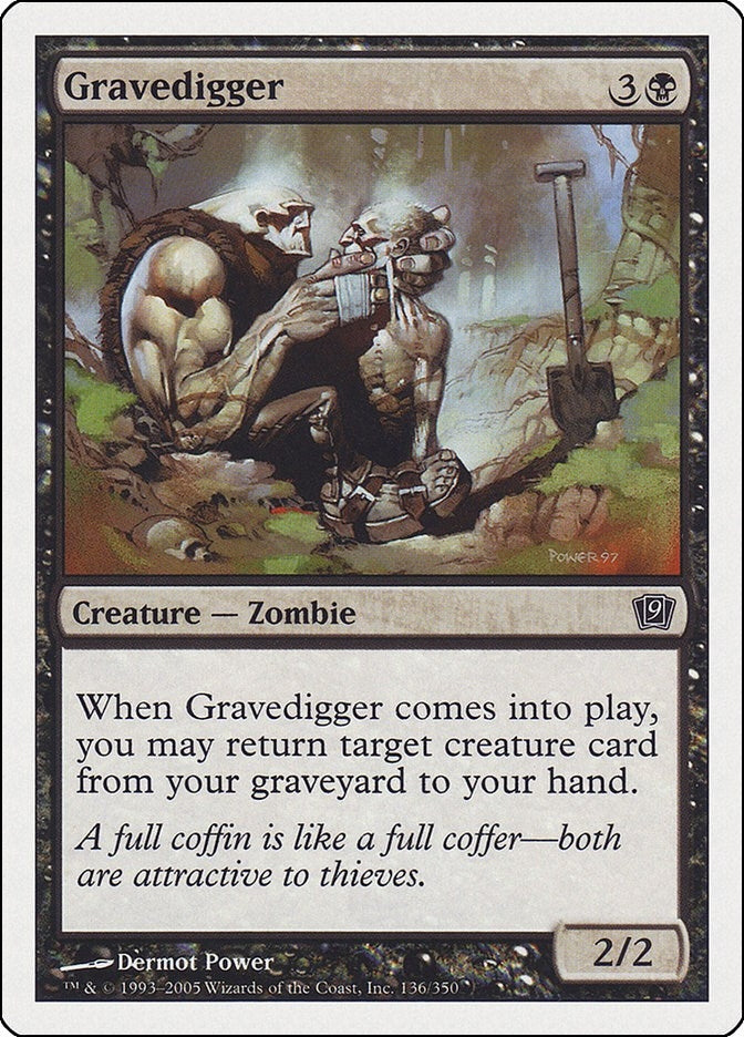 Image for Gravedigger (136) (9th Edition) - Magic: The Gathering