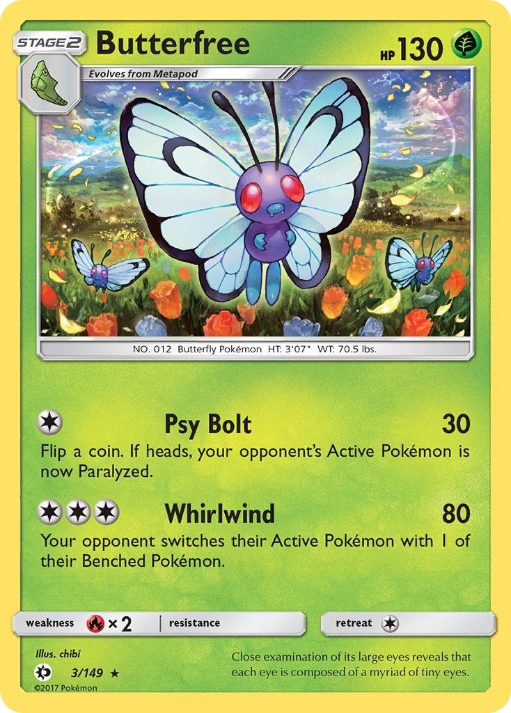 Butterfree (3/149) (SM Base Set)