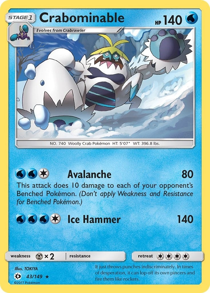 Crabominable (43/149) (SM Base Set)