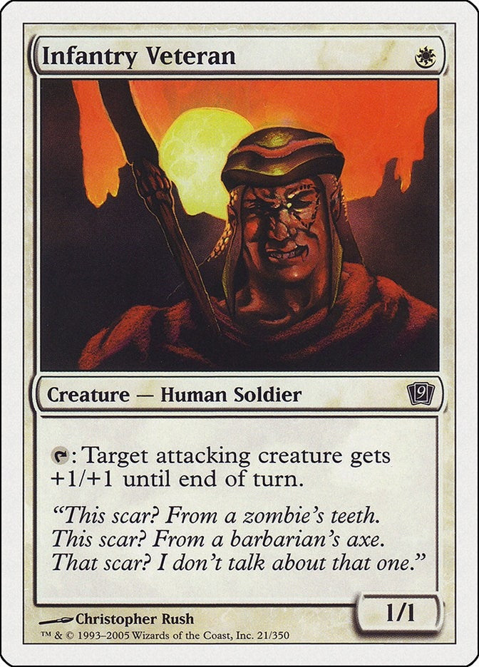 Image for Infantry Veteran (21) (9th Edition) - Magic: The Gathering
