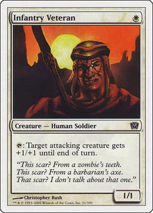 Image for Infantry Veteran (21) (9th Edition) - Magic: The Gathering