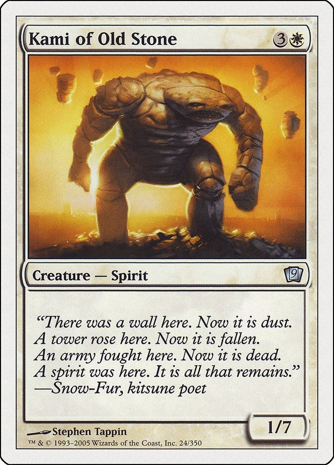 Image for Kami of Old Stone (24) (9th Edition) - Magic: The Gathering