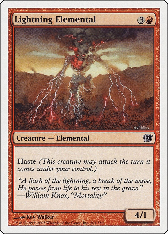 Image for Lightning Elemental (201) (9th Edition) - Magic: The Gathering