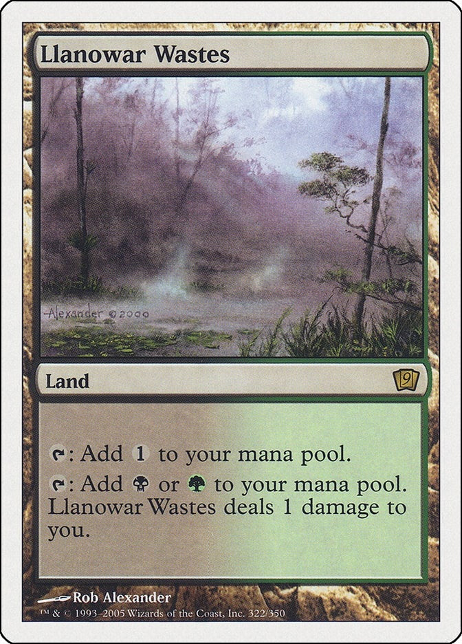 Image for Llanowar Wastes (322) (9th Edition) - Magic: The Gathering
