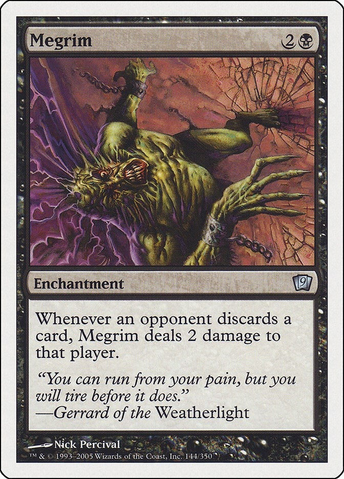 Image for Megrim (144) (9th Edition) - Magic: The Gathering
