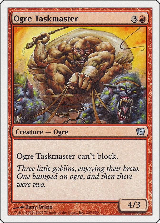 Image for Ogre Taskmaster (205) (9th Edition) - Magic: The Gathering