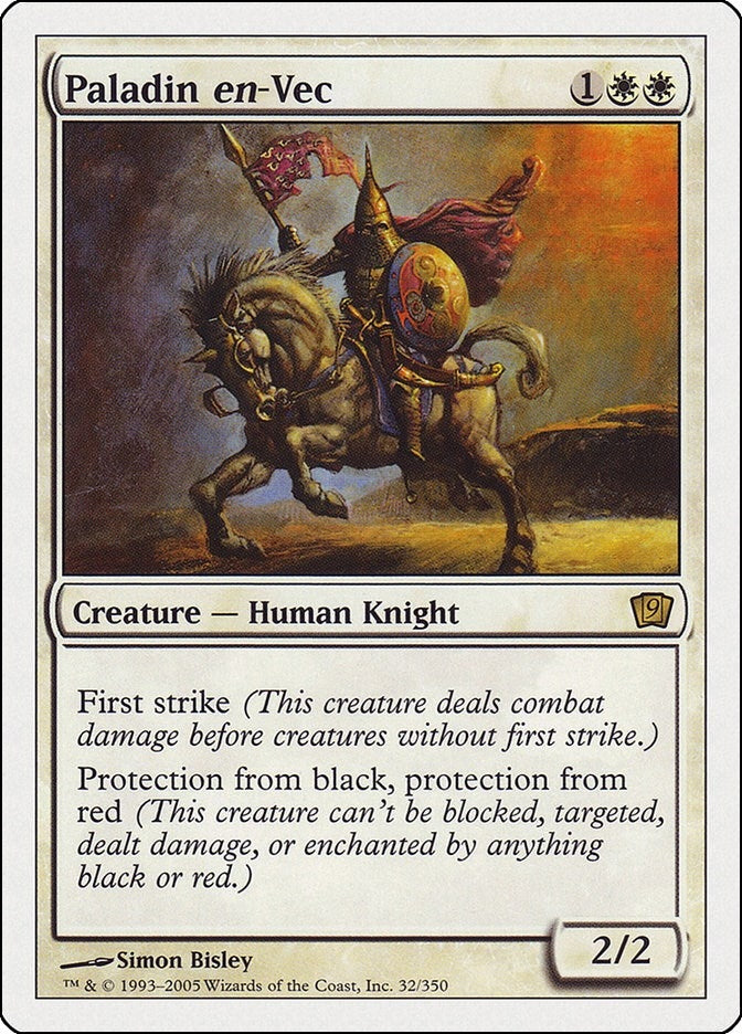 Image for Paladin en-Vec (32) (9th Edition) - Magic: The Gathering