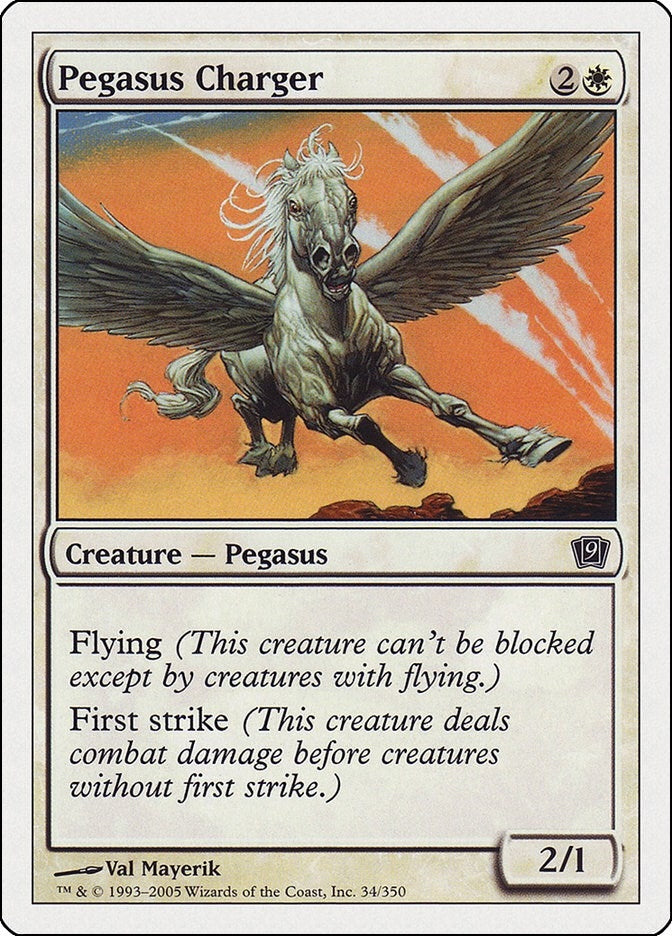Image for Pegasus Charger (34) (9th Edition) - Magic: The Gathering