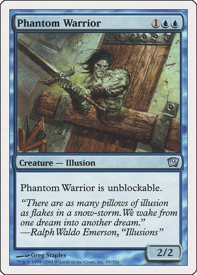 Image for Phantom Warrior (88) (9th Edition) - Magic: The Gathering