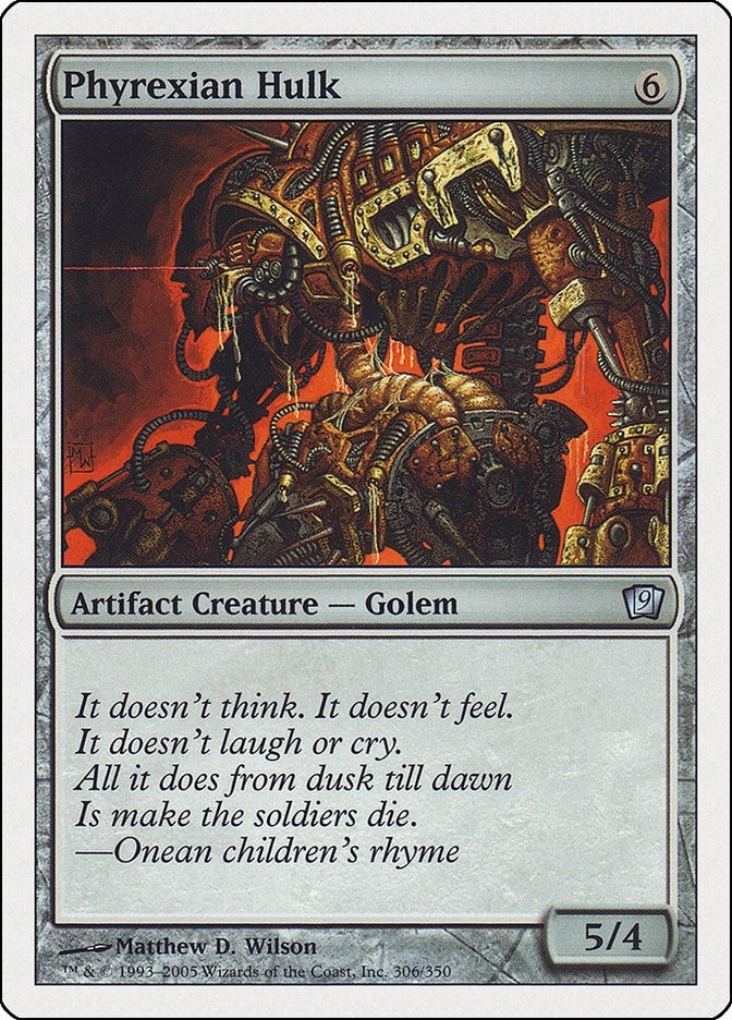 Image for Phyrexian Hulk (306) (9th Edition) - Magic: The Gathering