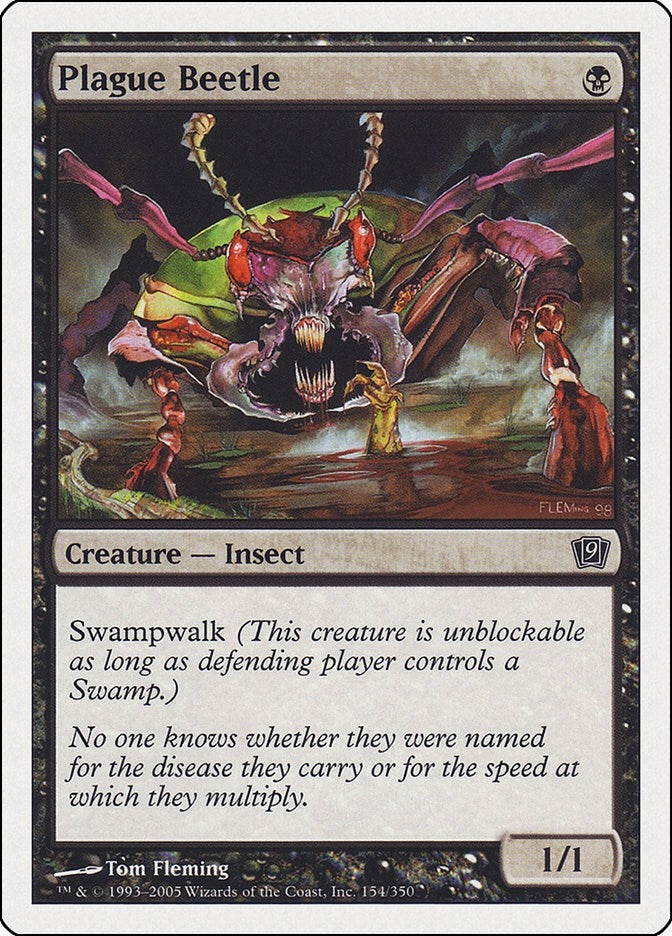 Image for Plague Beetle (154) (9th Edition) - Magic: The Gathering