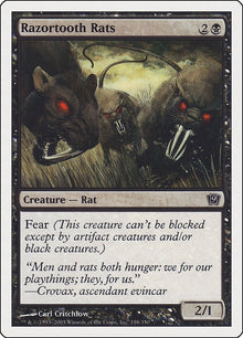 Image for Razortooth Rats (158) (9th Edition) - Magic: The Gathering