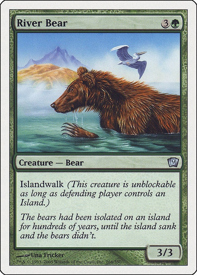 Image for River Bear (266) (9th Edition) - Magic: The Gathering