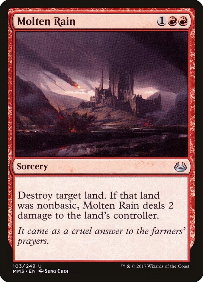 Image for Molten Rain (103) (Modern Masters 2017) - Magic: The Gathering