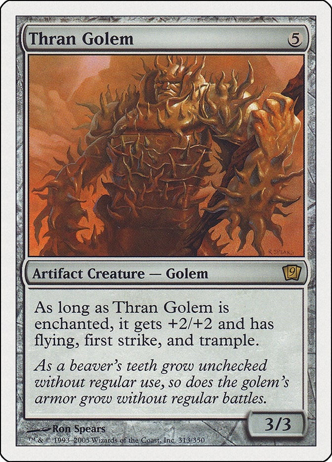 Image for Thran Golem (313) (9th Edition) - Magic: The Gathering
