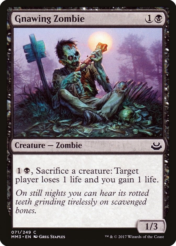 Image for Gnawing Zombie (71) (Modern Masters 2017) - Magic: The Gathering
