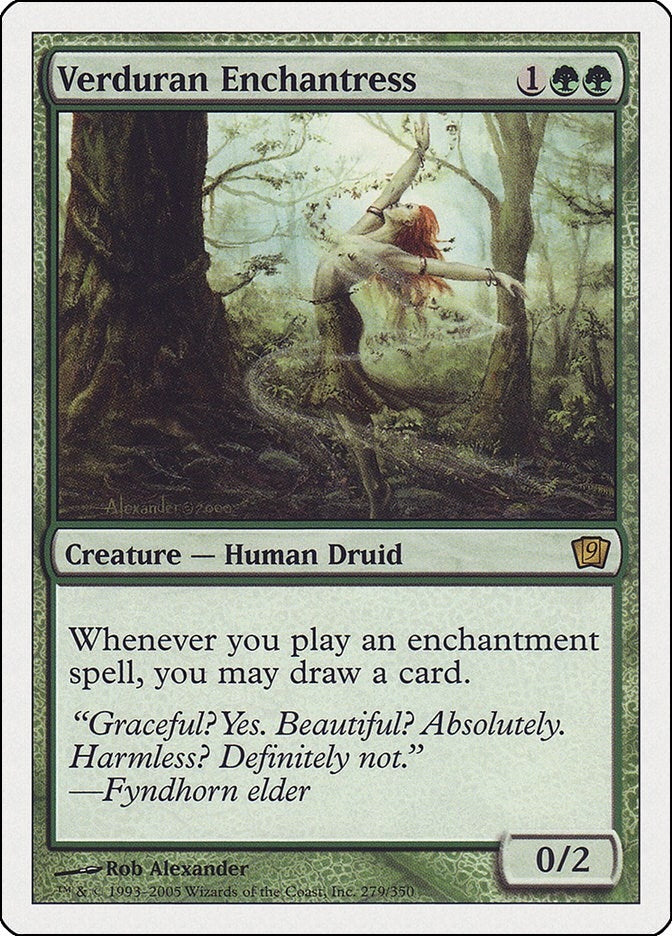 Image for Verduran Enchantress (279) (9th Edition) - Magic: The Gathering