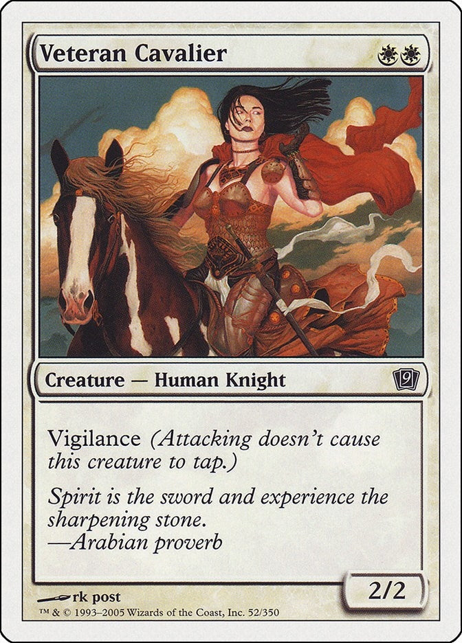 Image for Veteran Cavalier (52) (9th Edition) - Magic: The Gathering
