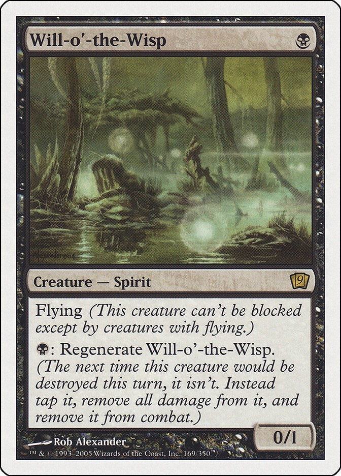 Image for Will-o'-the-Wisp (169) (9th Edition) - Magic: The Gathering