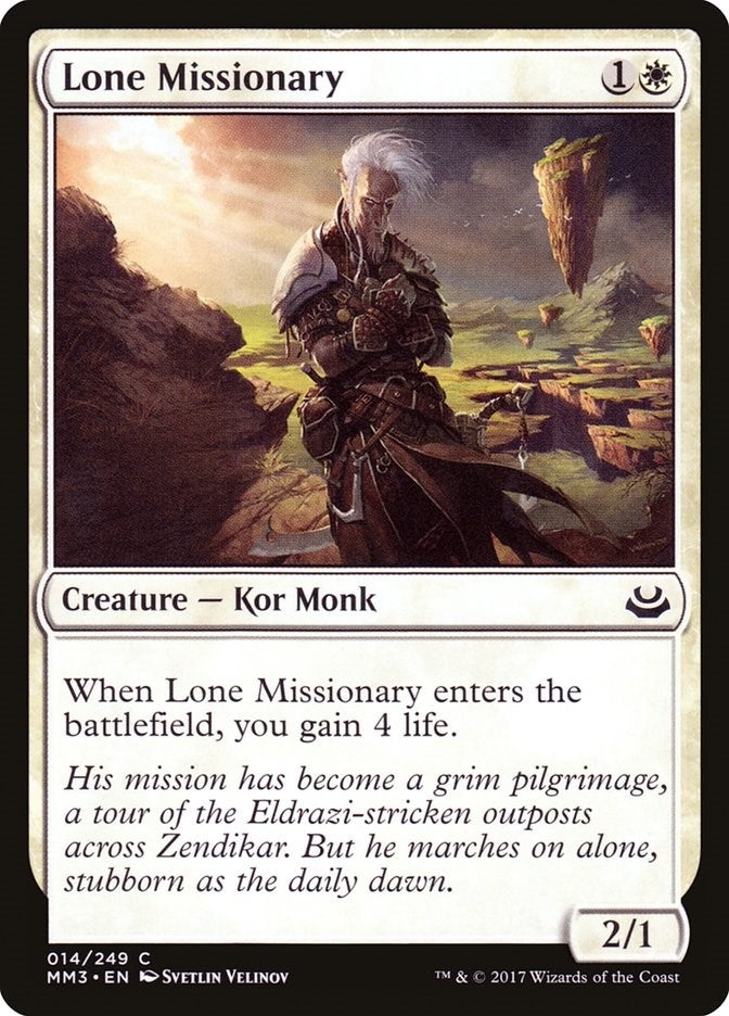 Image for Lone Missionary (14) (Modern Masters 2017) - Magic: The Gathering