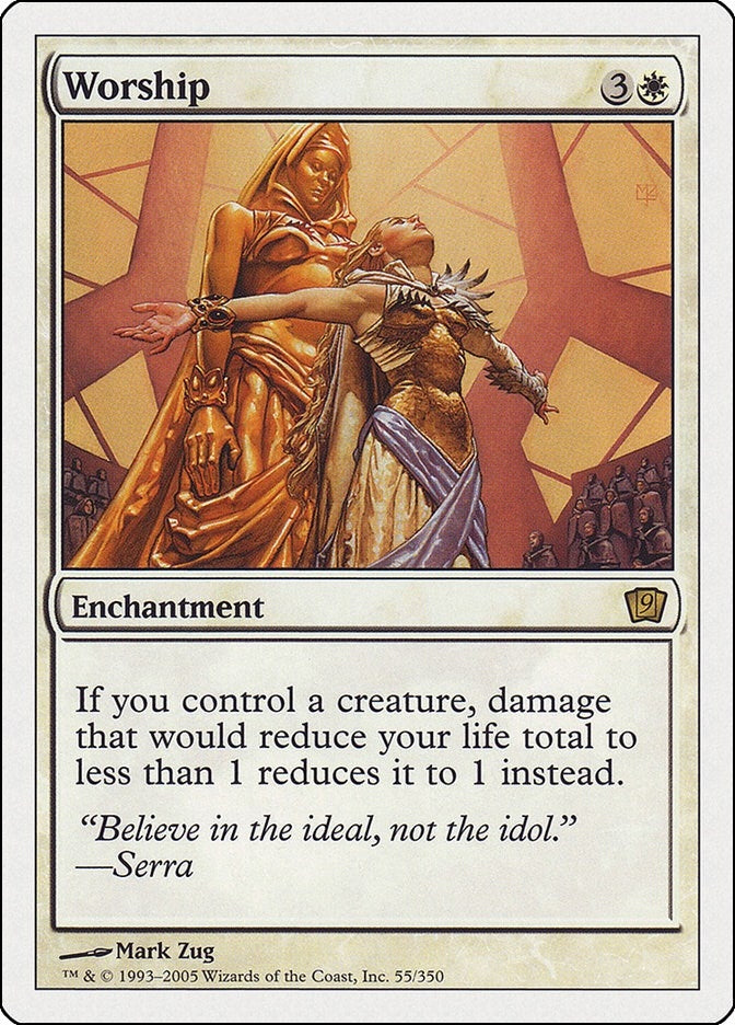 Image for Worship (55) (9th Edition) - Magic: The Gathering