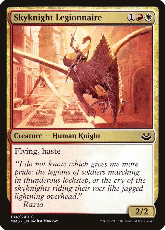 Image for Skyknight Legionnaire (184) (Modern Masters 2017) - Magic: The Gathering