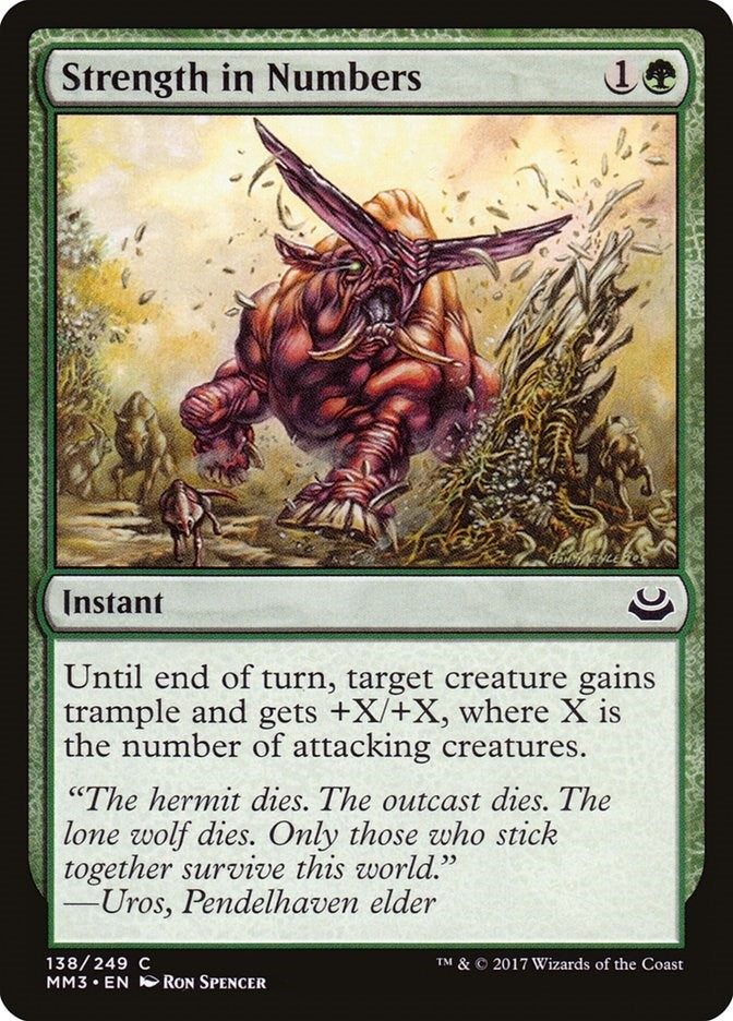 Image for Strength in Numbers (138) (Modern Masters 2017) - Magic: The Gathering