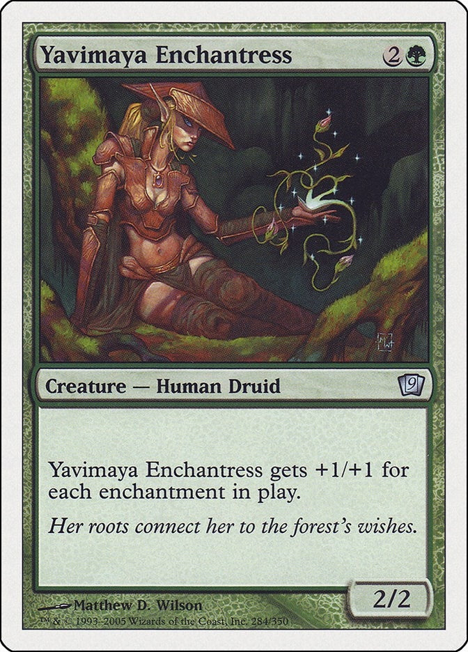 Image for Yavimaya Enchantress (284) (9th Edition) - Magic: The Gathering