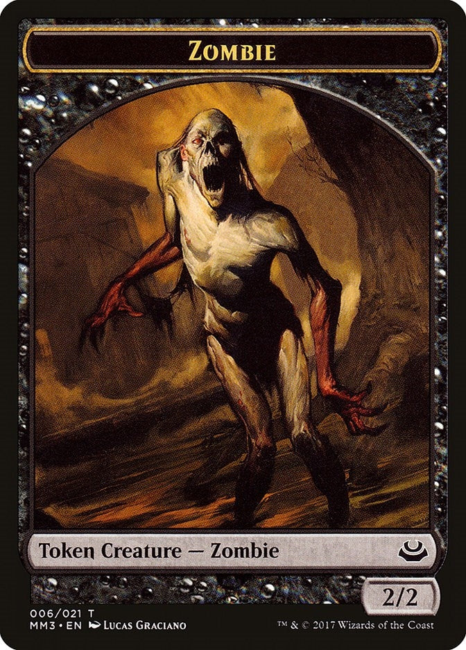 Image for Zombie Token (6) (Modern Masters 2017) - Magic: The Gathering