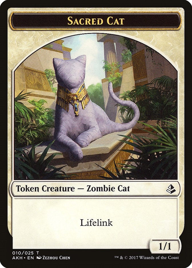 Sacred Cat Token (10) (Amonkhet)