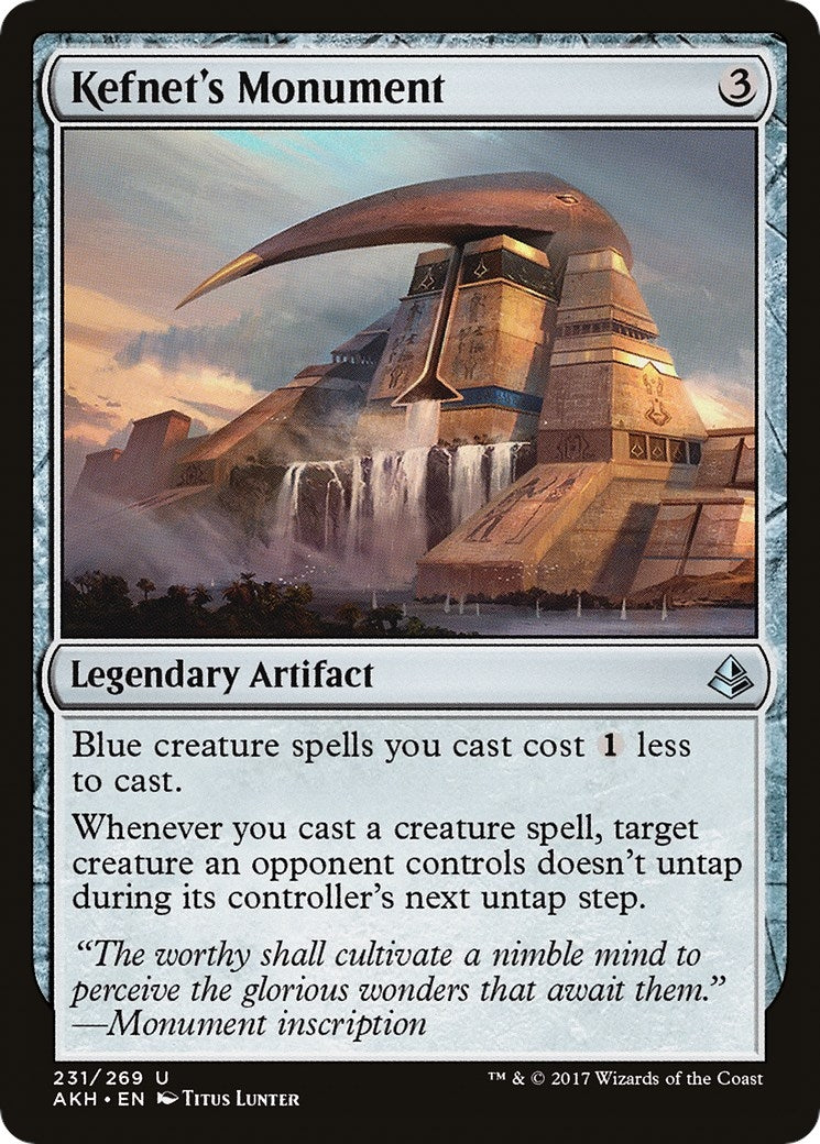 Image for Kefnet's Monument (231) (Amonkhet) - Magic: The Gathering