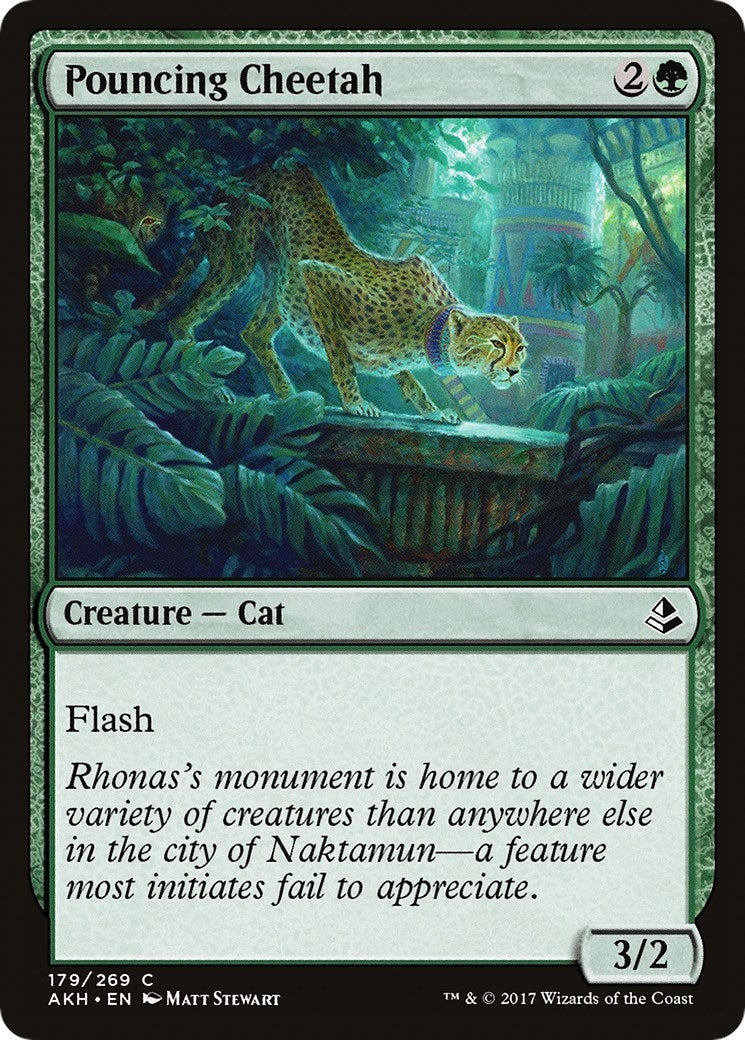 Image for Pouncing Cheetah (179) (Amonkhet) - Magic: The Gathering