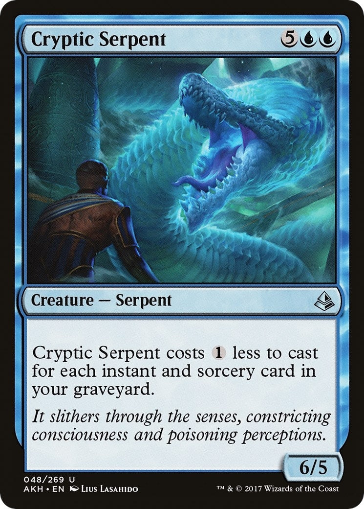 Image for Cryptic Serpent (48) (Amonkhet) - Magic: The Gathering