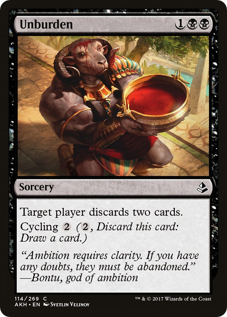 Image for Unburden (114) (Amonkhet) - Magic: The Gathering